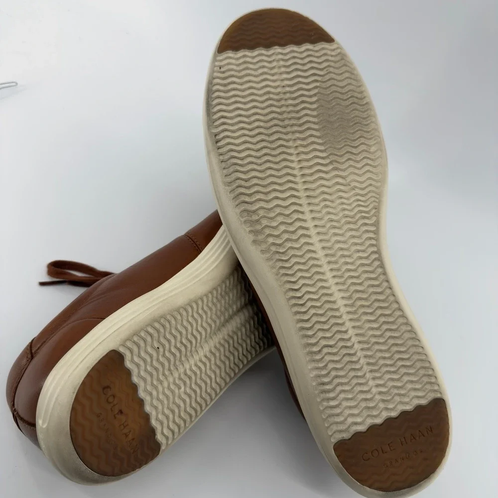 Cole Haan Grand Crosscourt II Mens‎ 12M British Tan Leather Sneakers